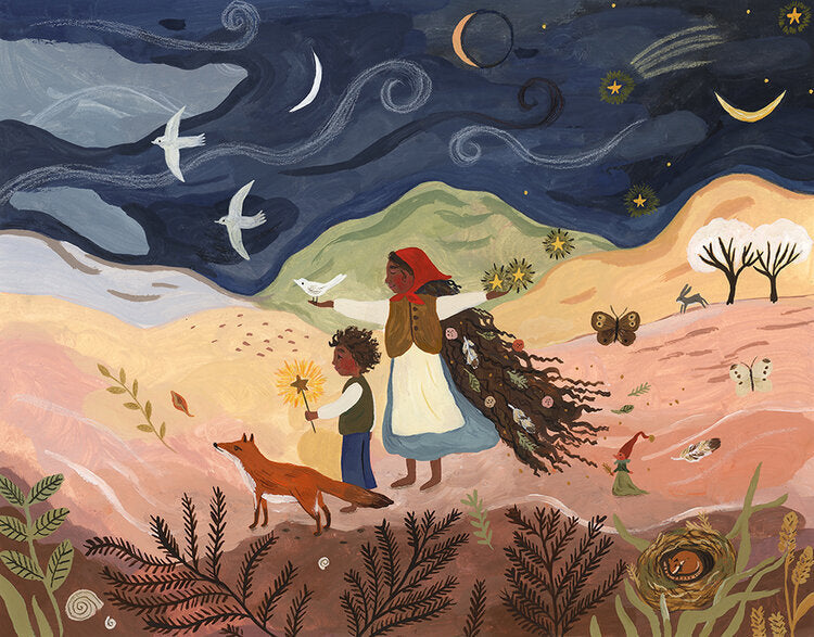Illustratie In Between Birds And Stars