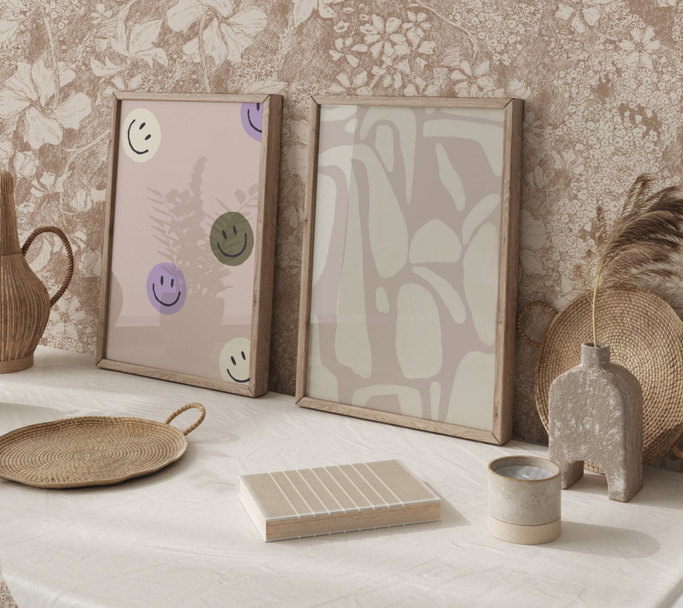 Amelia Flower Beige