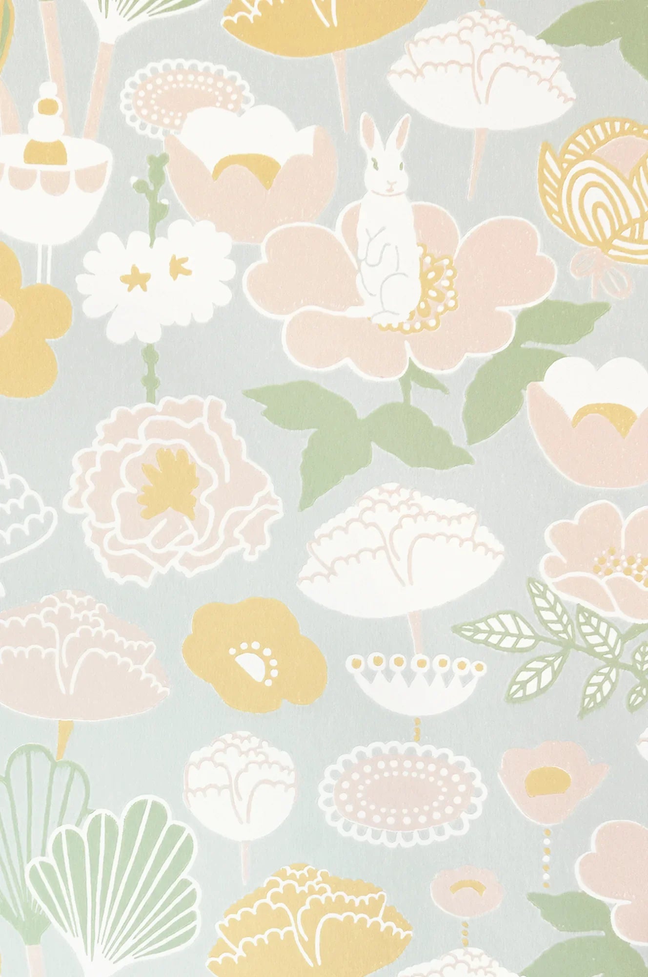 Majvillan Little light grey behang sfeerbeeld kinderkamer detail