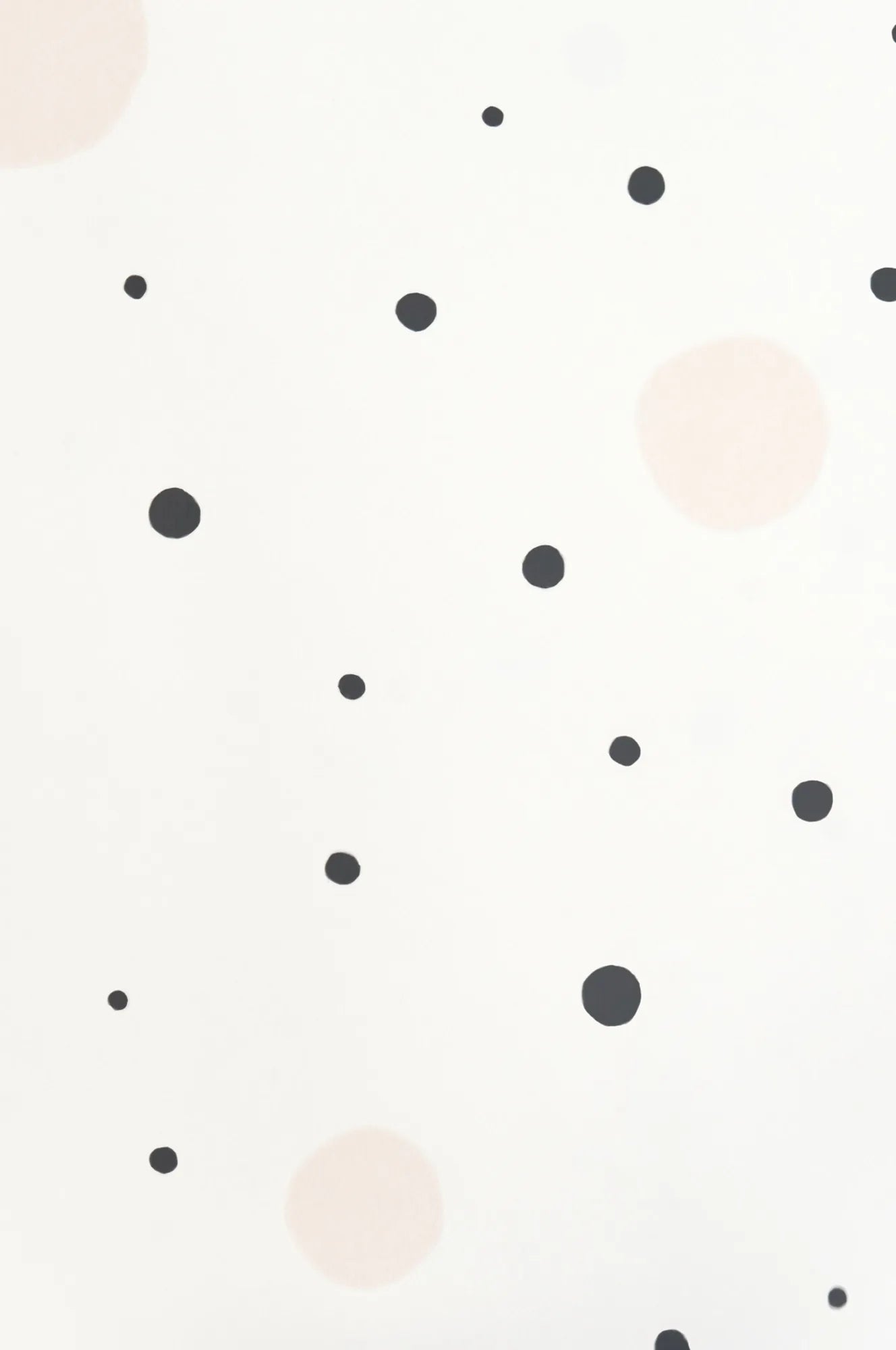 Majvillan Confetti behang in black kleur in sfeervolle Scandinavische kinderkamer