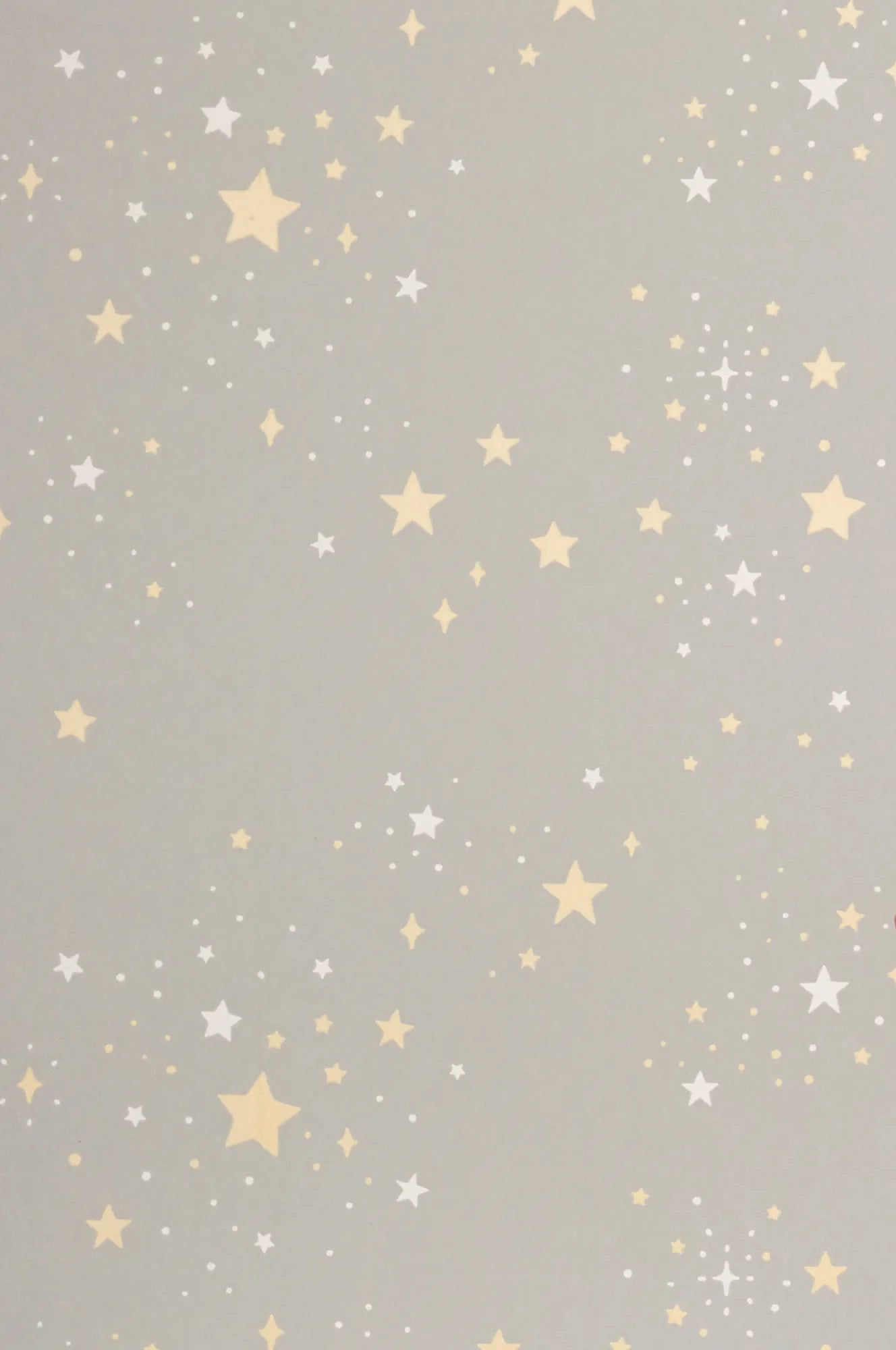 Majvillan Twinkle mud grey behang sfeerbeeld kinderkamer detail