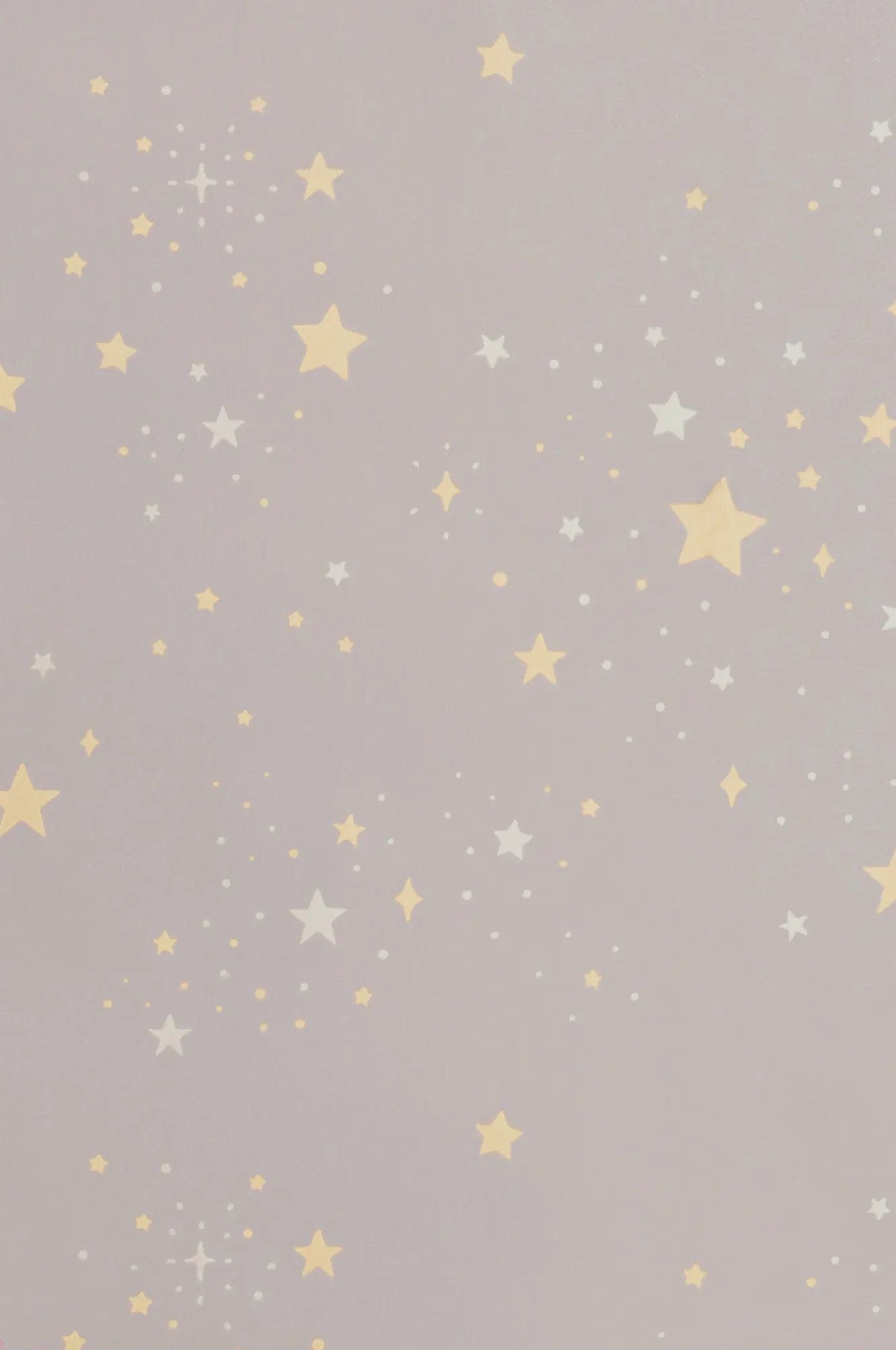 Majvillan Twinkle dusty lilac behang sfeerbeeld kinderkamer detail