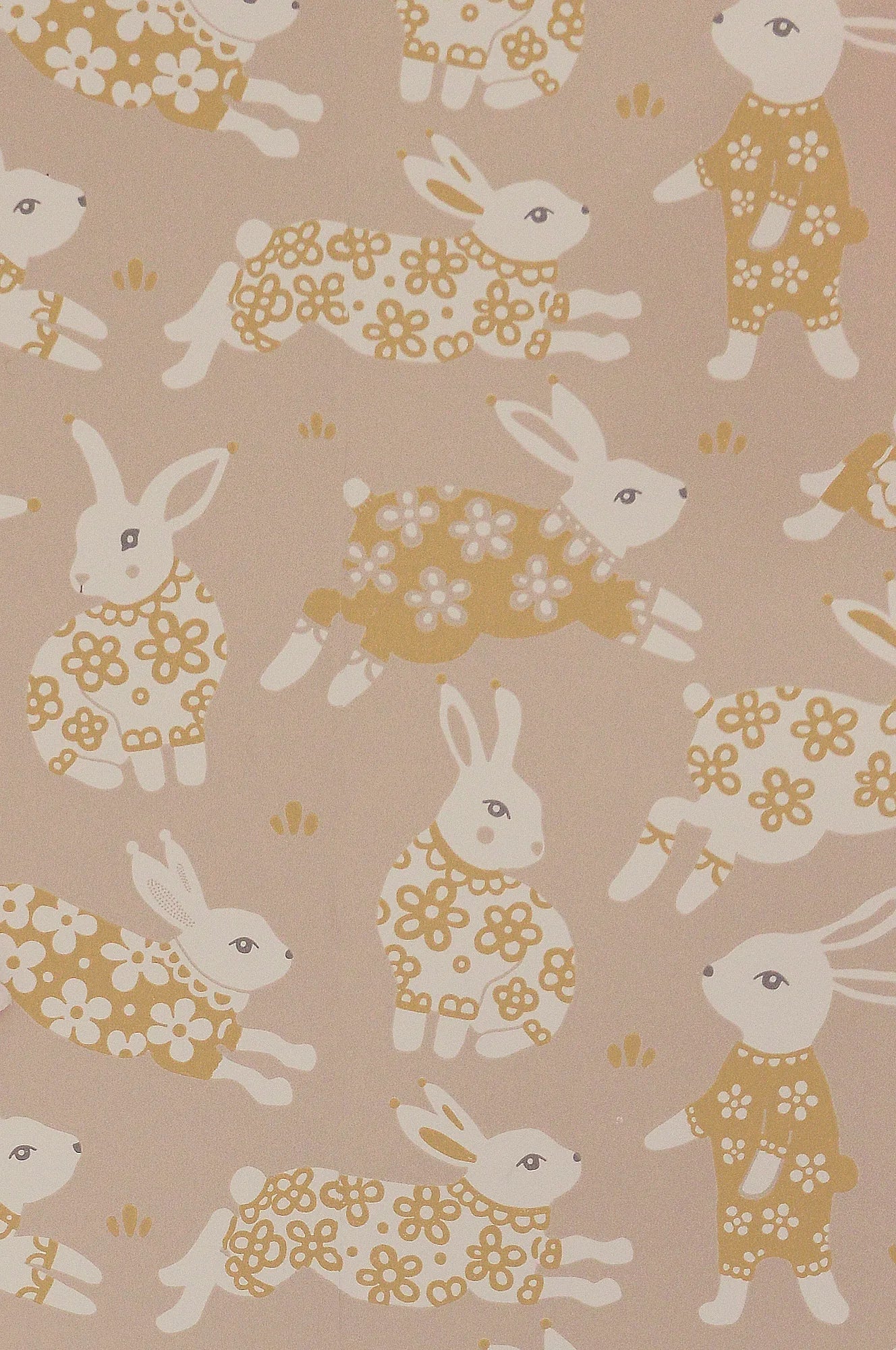 Majvillan Garden party dusty blush pink behang sfeerbeeld kinderkamer detail