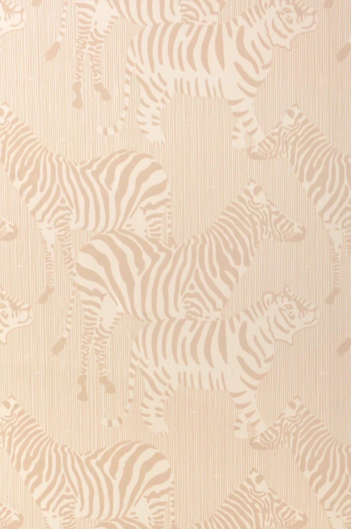 Majvillan Safari stripes dusty beige behang sfeerbeeld kinderkamer detail