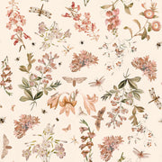 Dekornik Botanical Orchard Behang kinderkamer behang — Scandinavisch design in zachte kleuren voor babykamer en kinderkamer
