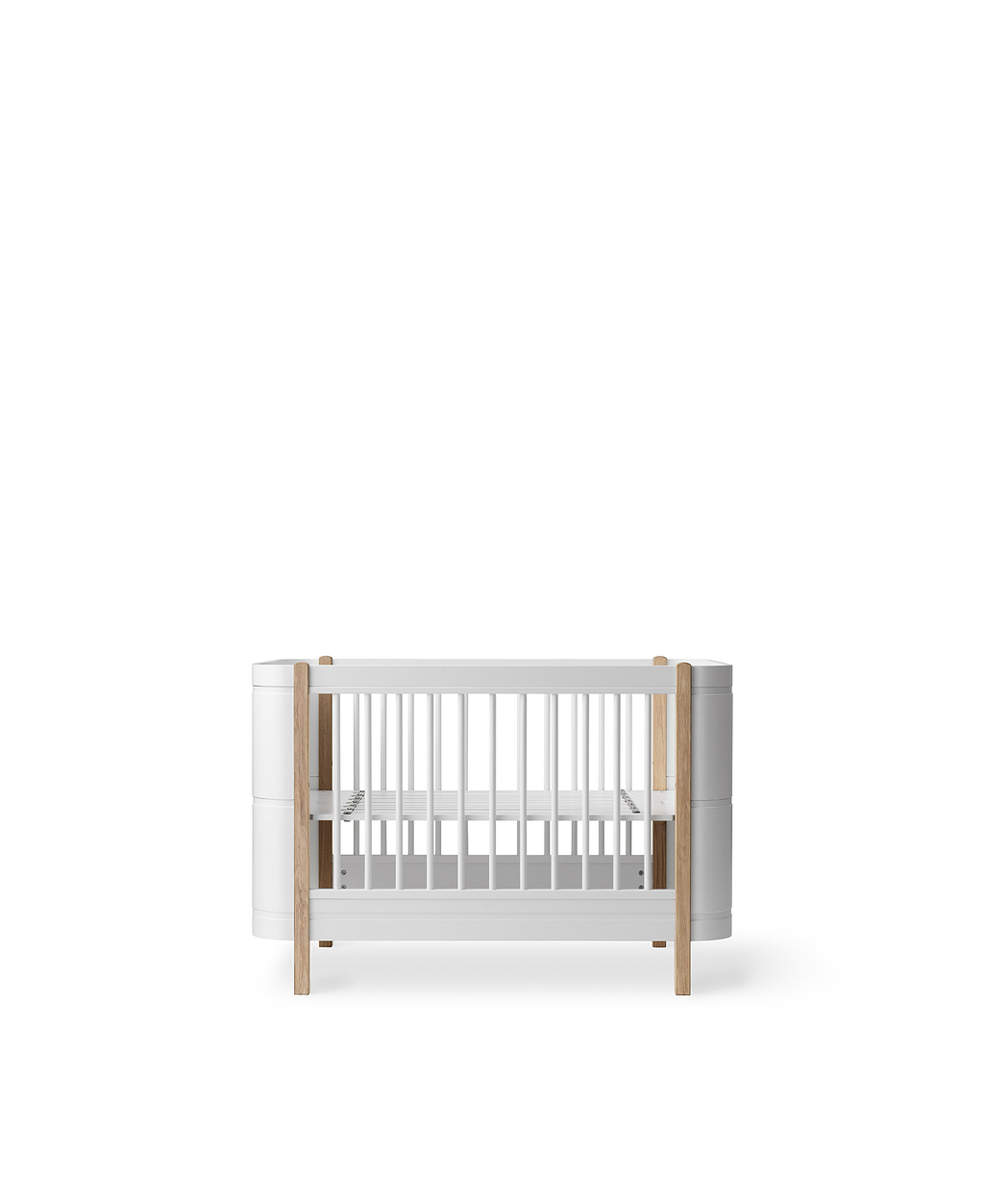 Wood Mini+ Cot Bed White/Oak