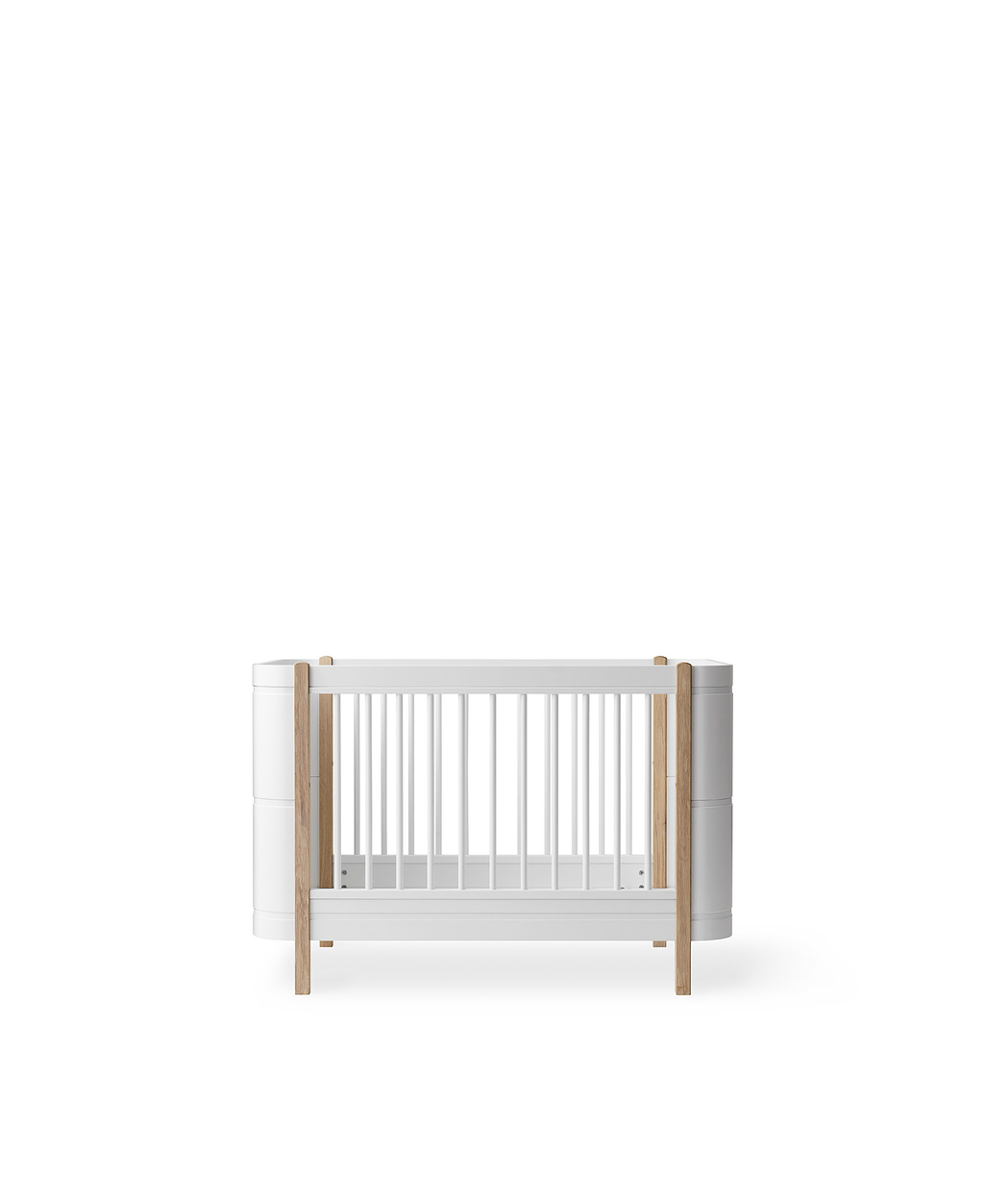 Wood Mini+ Cot Bed White/Oak