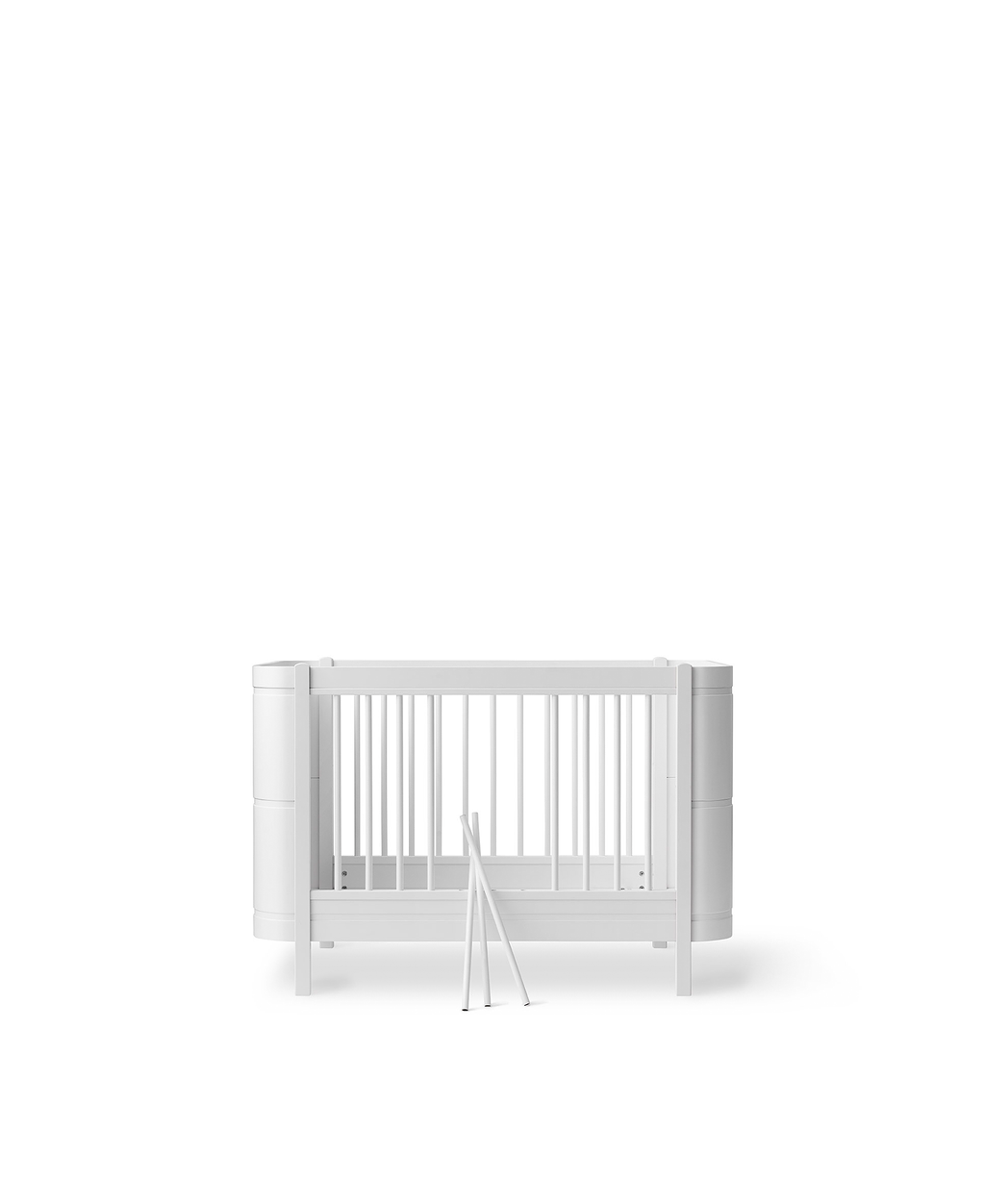 Wood Mini+ Cot Bed Excl. Junior Kit White