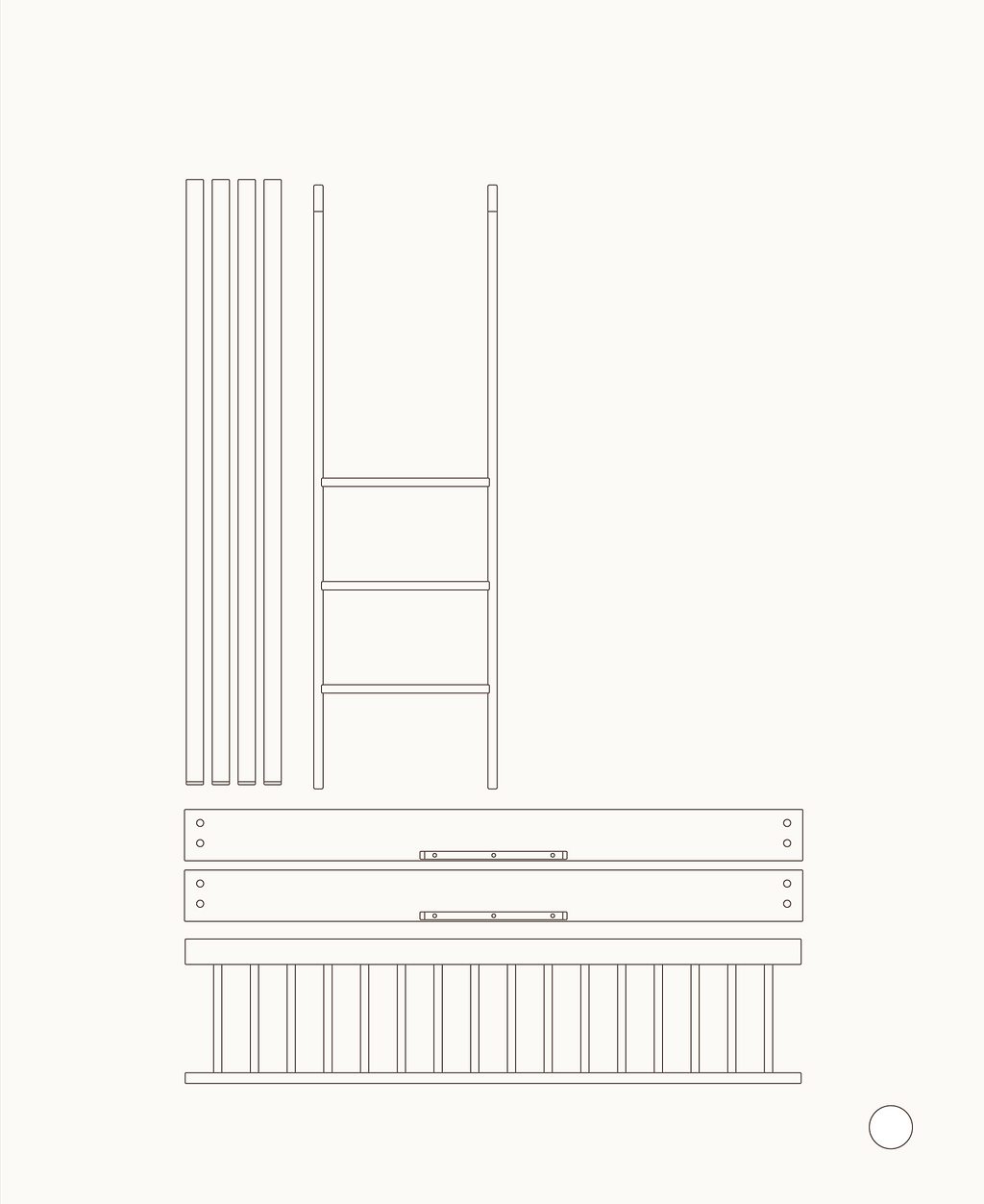 Mini+ cot bed & juniorbed to low bunk bed, white