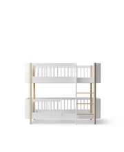 Wood Mini+ Low Bunk Bed White/oak
