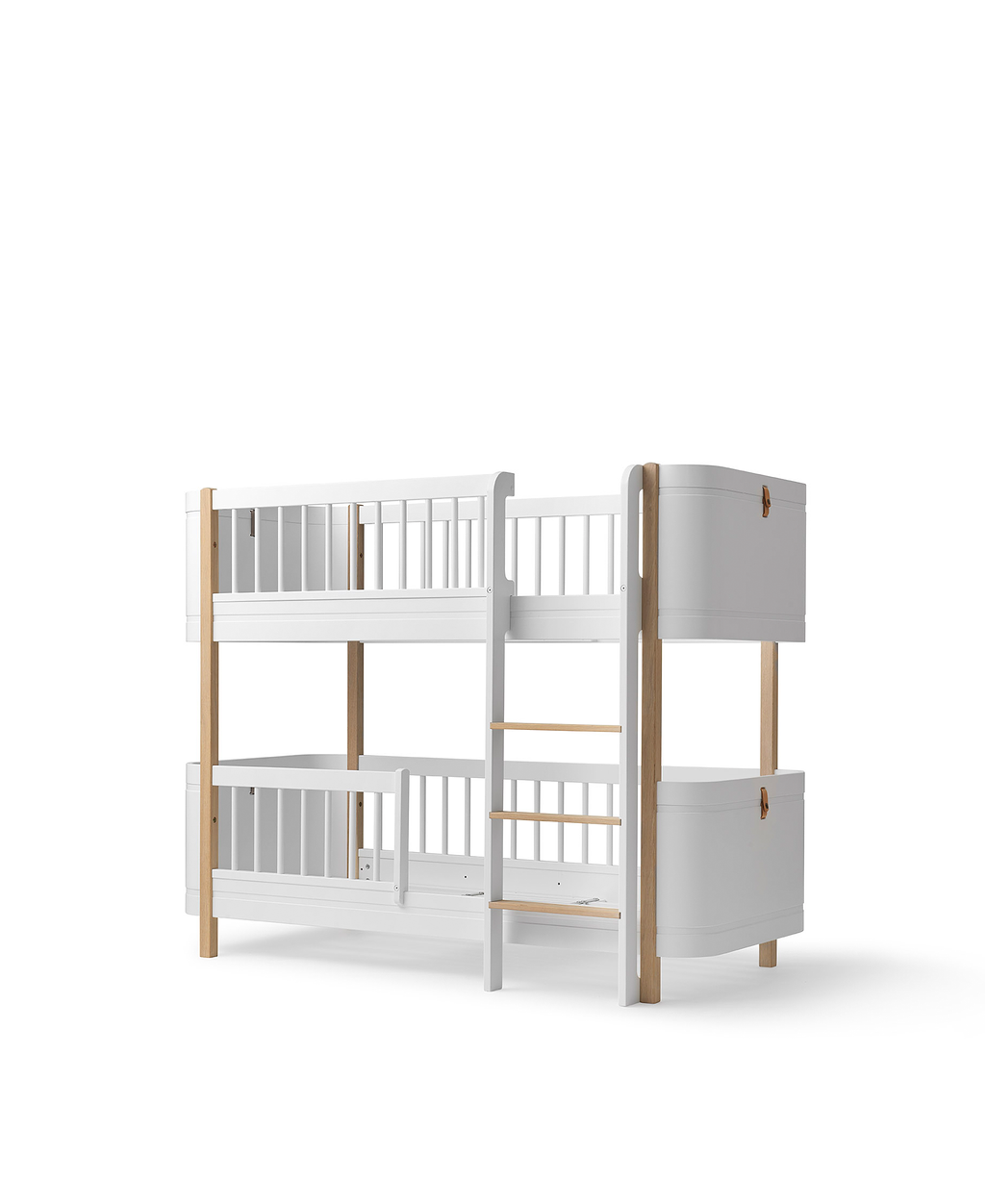 Wood Mini+ Low Bunk Bed White/oak