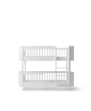 Wood Mini+ Low Bunk Bed White