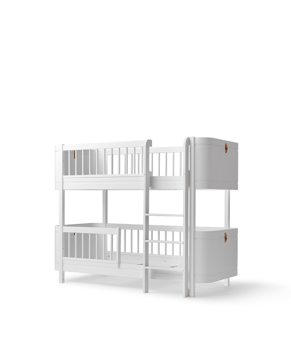 Wood Mini+ Low Bunk Bed White