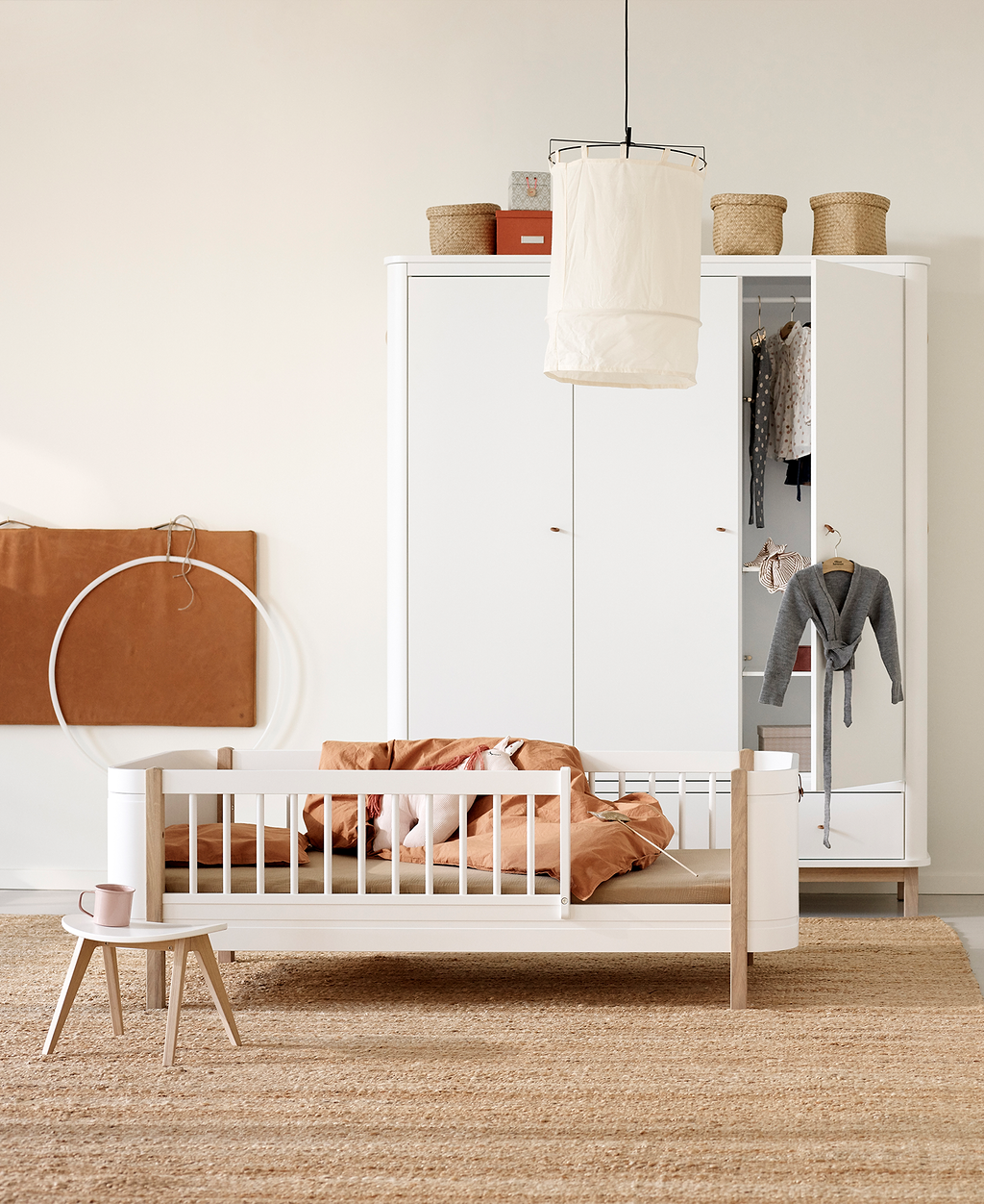 Wood Mini+ Junior Bed White/oak