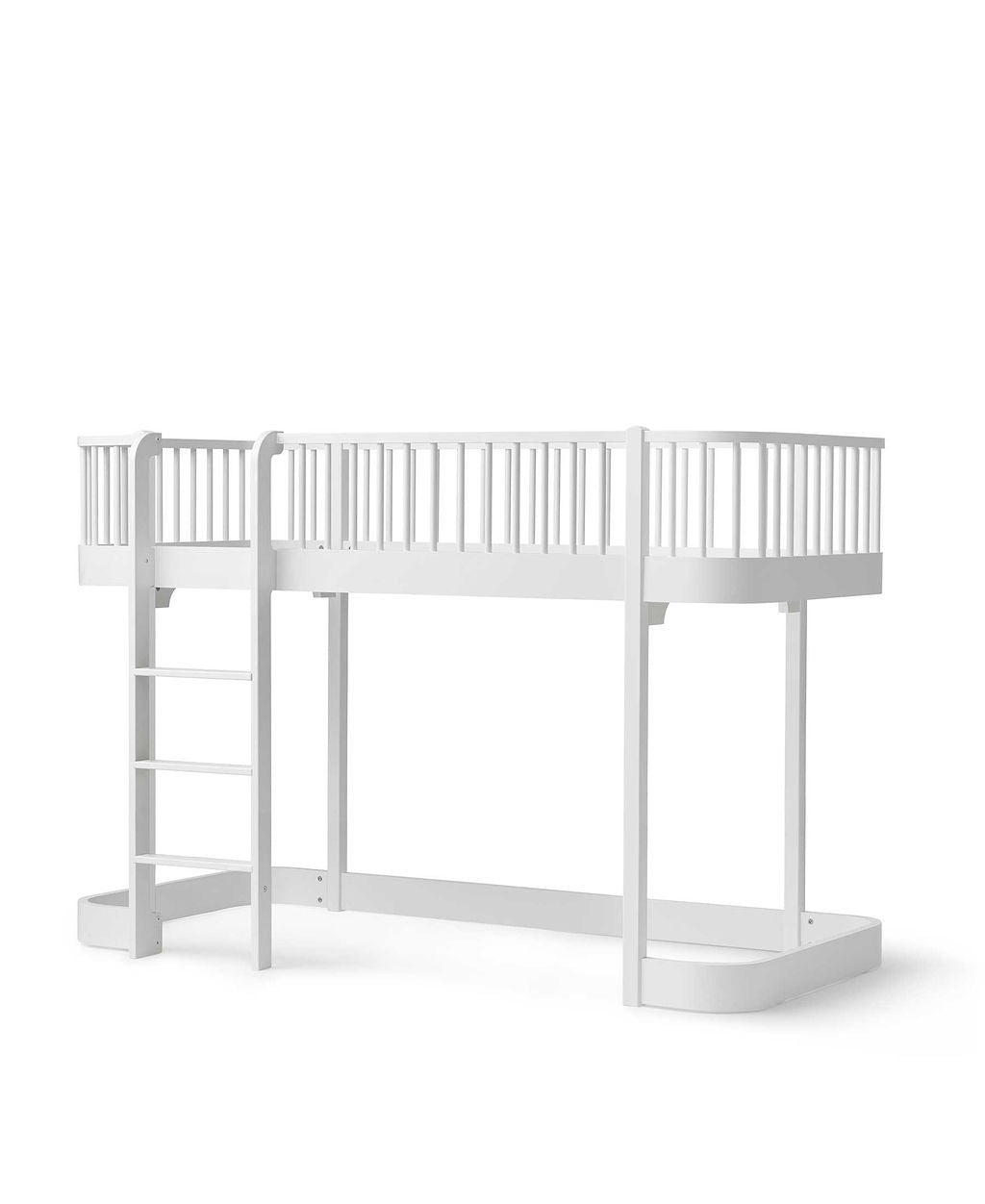 Wood Original Low Loft Bed White