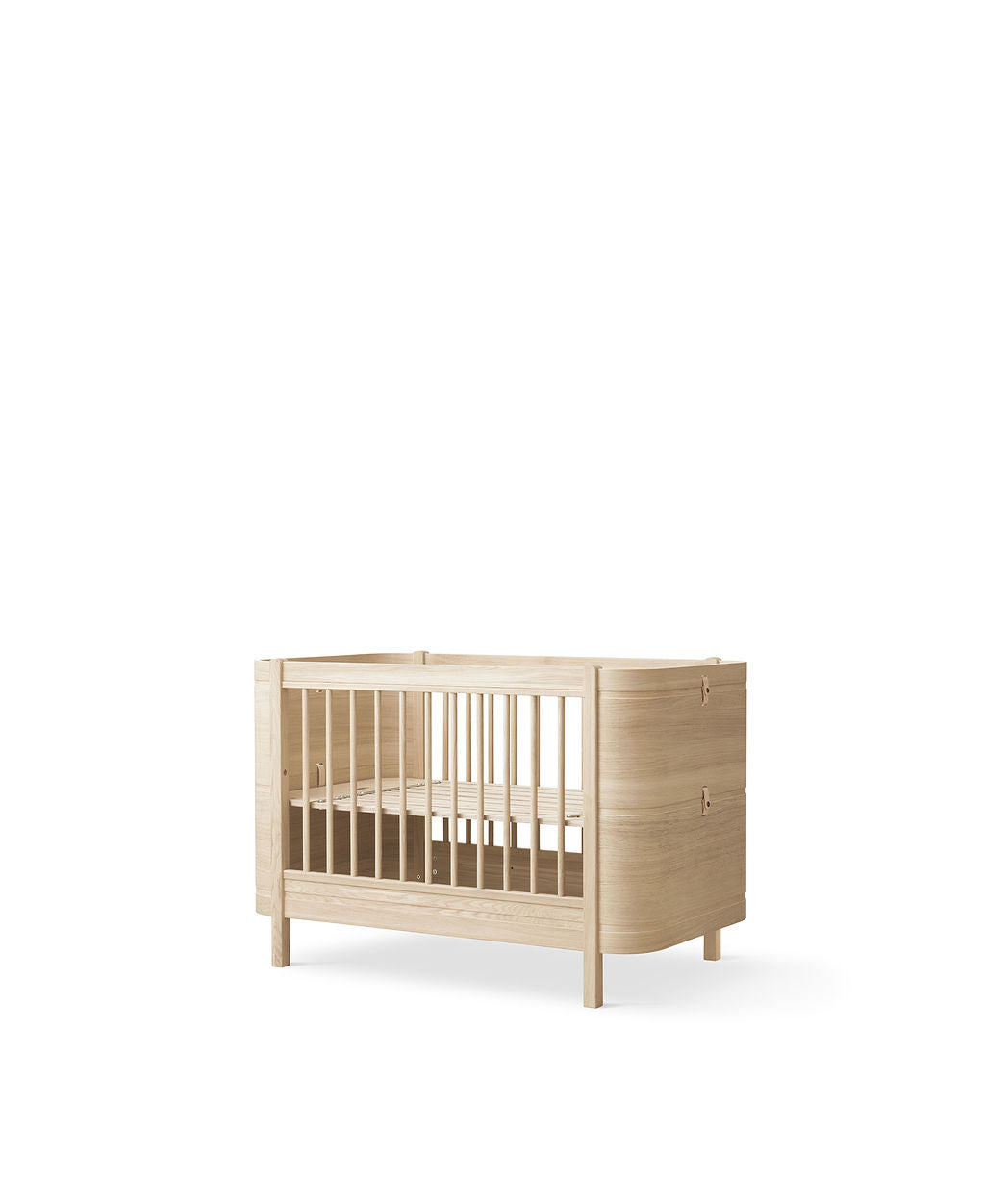Wood Mini+ Cot Bed Excl. Junior Kit Oak
