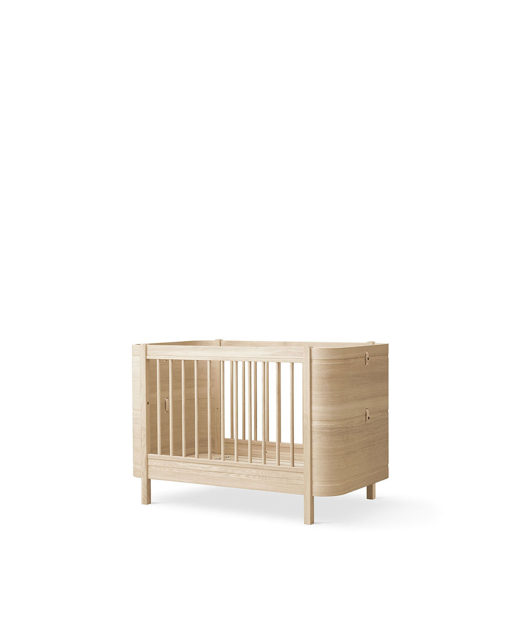 Wood Mini+ Cot Bed Excl. Junior Kit Oak