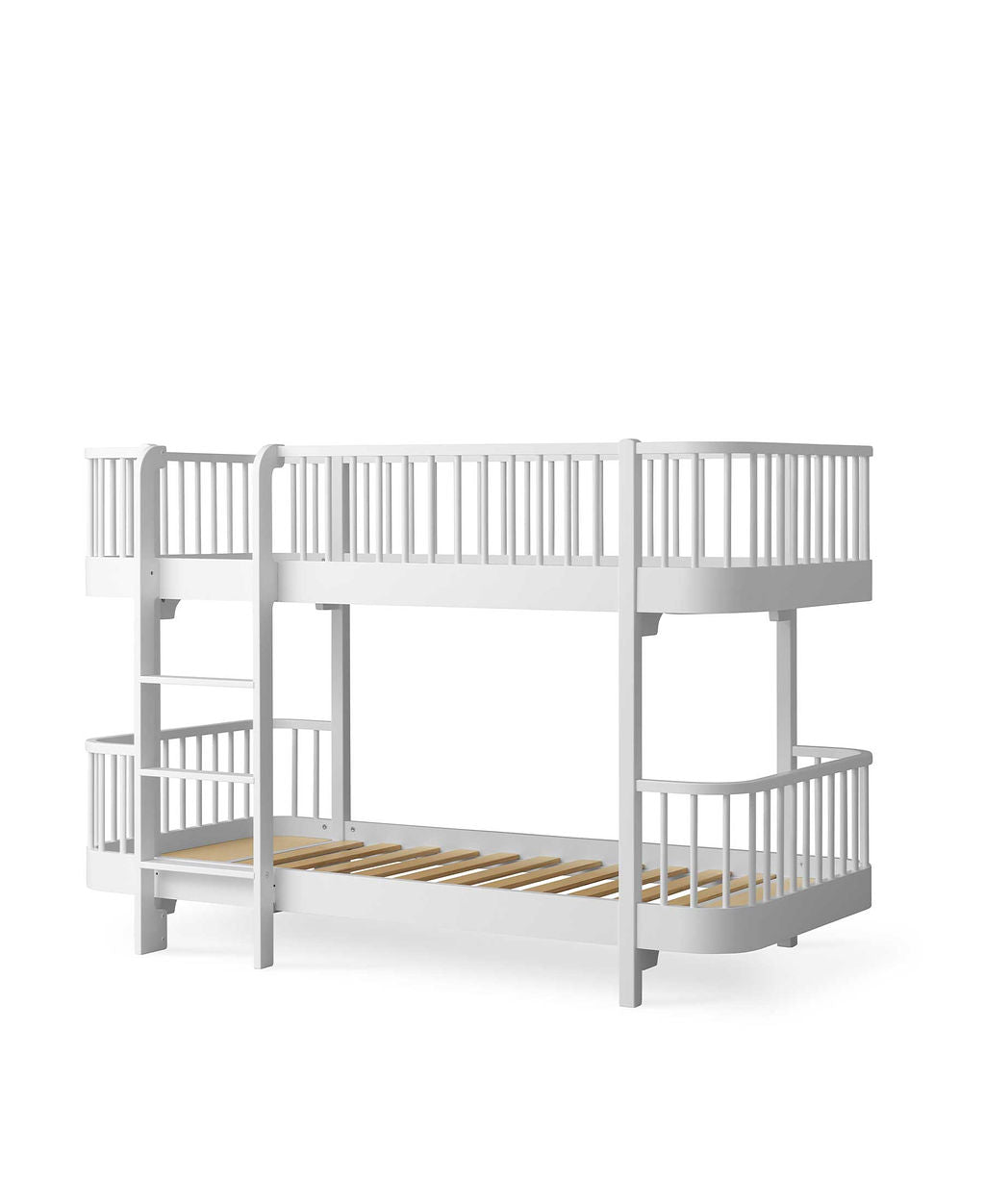 Original low bunk bed to bunk bed, white