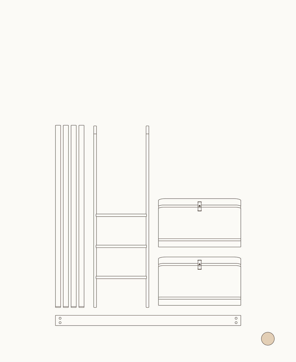 Mini+ cot bed & juniorbed to low bunk bed, oak