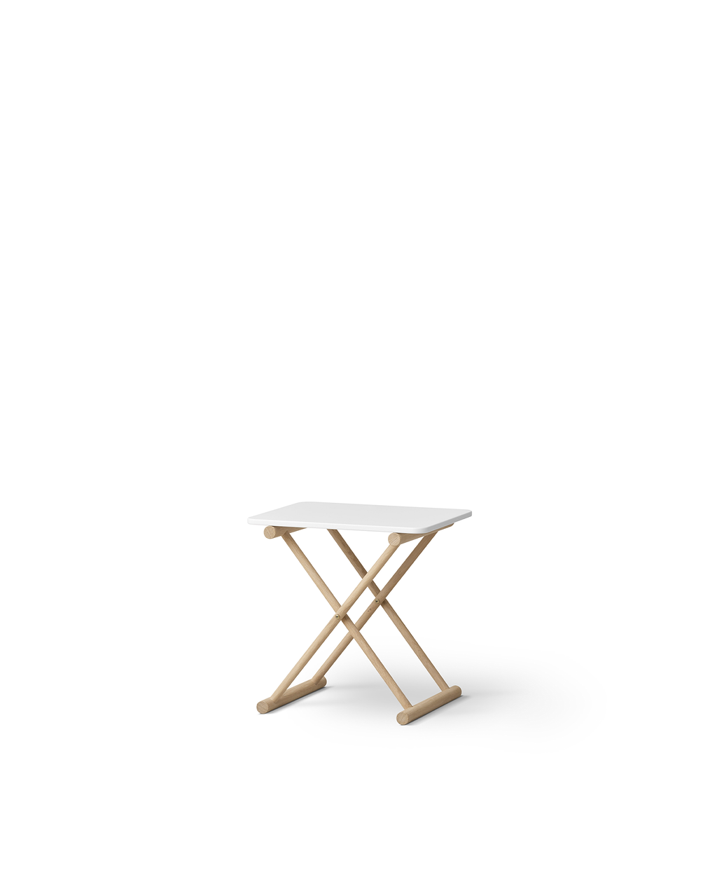 Camp Bed Table High White/oak