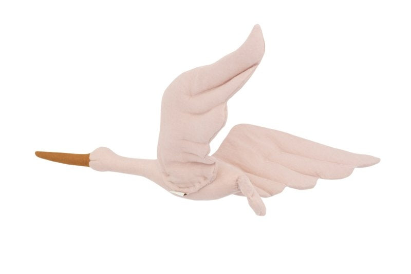 Linnen Ooievaar Poeder Roze