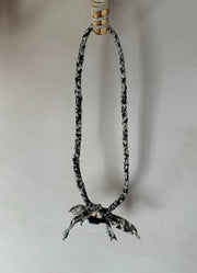 Gevlochten Ketting Met Bedel Zwart