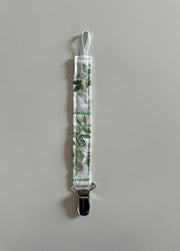 Speenkoord Wit Met Groene Bloemen