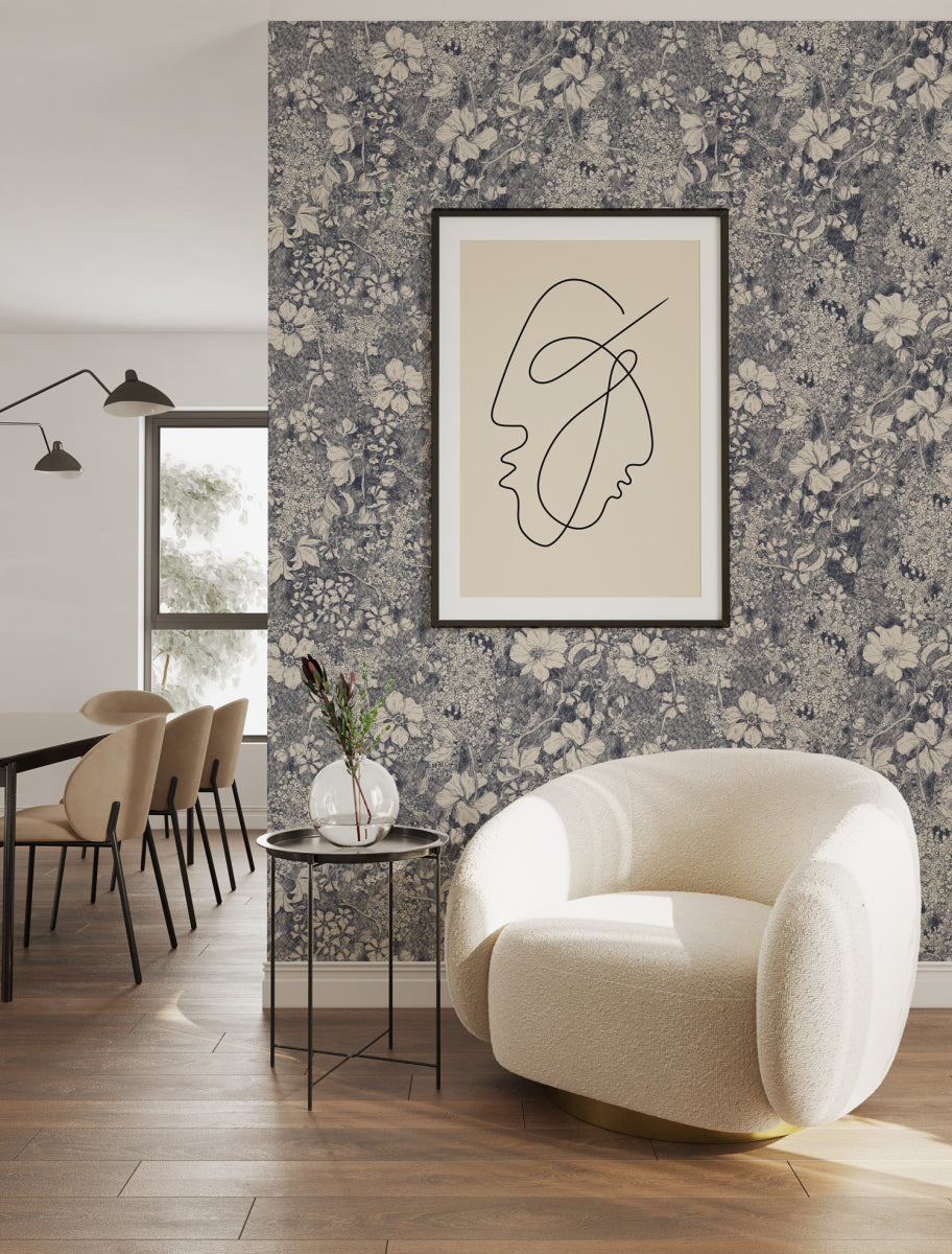 Amelia Flower Navy