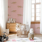 Behang Leopard Dusty Pink