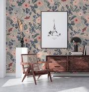 Feline Forest Flower Beige