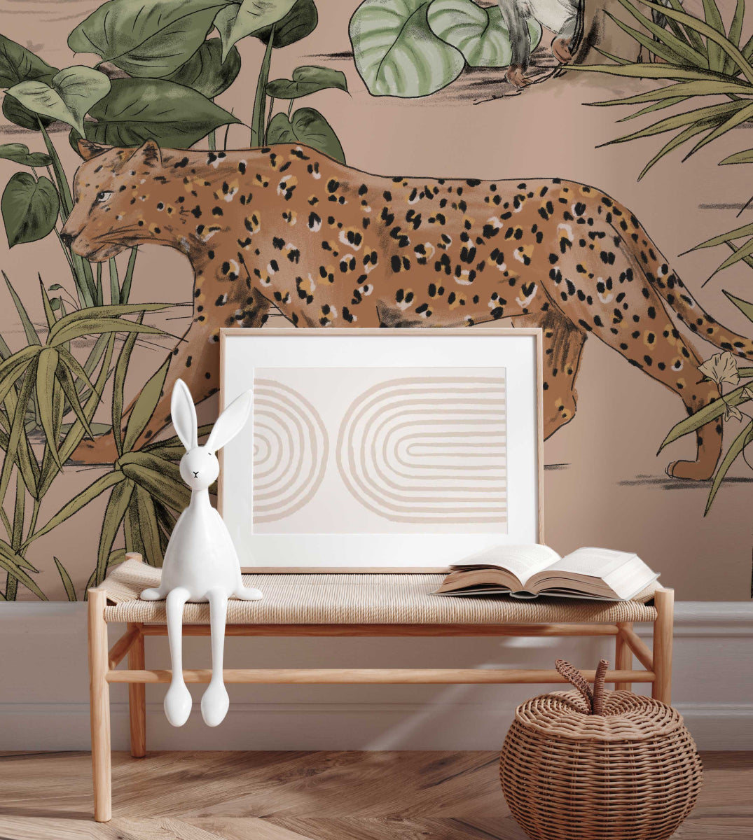 Mural Jungle Jazz Dusty Blush