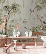 Mural Jungle Jazz Dusty Mint