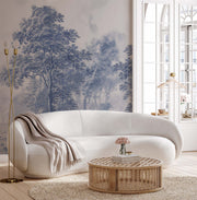 Mural Romantic Garden Blue