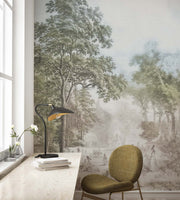 Mural Romantic Garden Colour