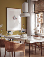 Mural Stork Gold