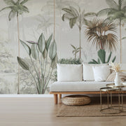 Mural Tropical Wilderness Beige Green