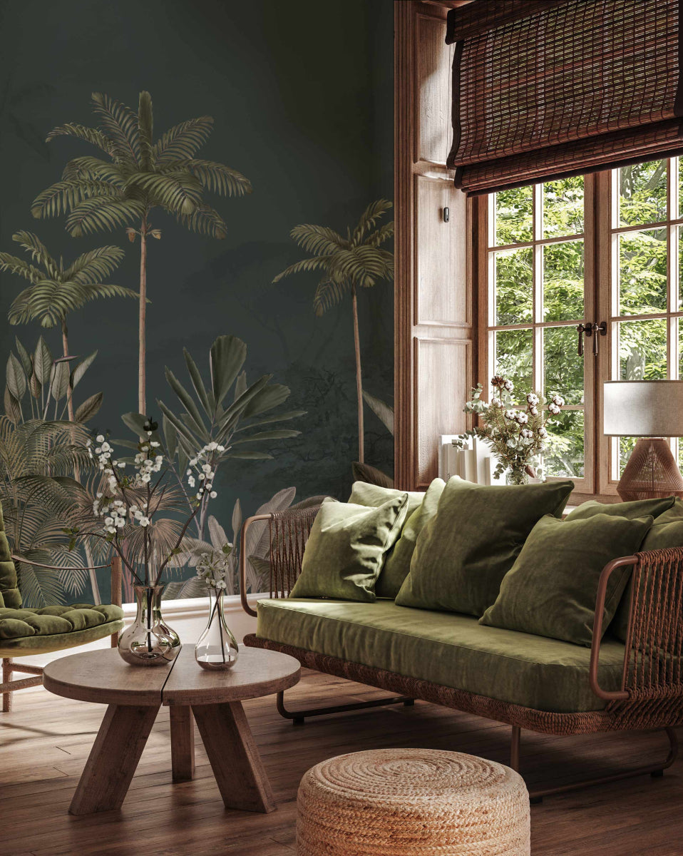 Mural Tropical Wilderness Dark