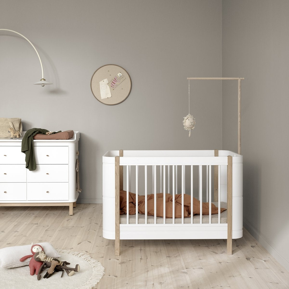 Holder For Wood Mini+ Basic Bed Canopy & Mobile White