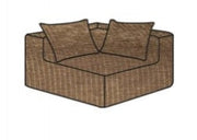 Hoes Voor De Slow Coin Hoekbank Corduroy Sepia