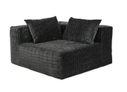 Hoes Voor De Slow Coin Hoekbank Crumpled Velvet Anthracite