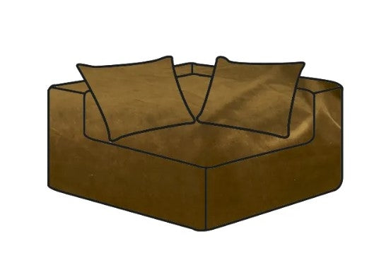 Hoes Voor De Slow Coin Hoekbank Royal Velvet Forest