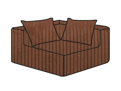 Hoes Voor De Slow Coin Hoekbank Velours Ribcord Hazel