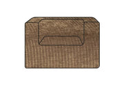 Hoes Voor De Slow Cub Fauteuil Corduroy Sepia