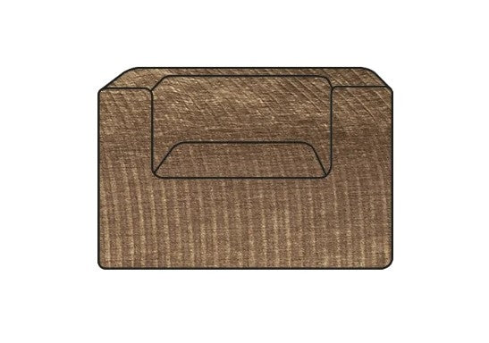 Hoes Voor De Slow Cub Fauteuil Corduroy Sepia