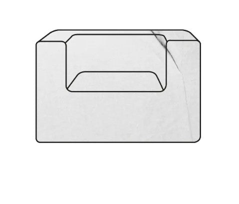 Hoes Voor De Slow Cub Fauteuil Linnen Blanc