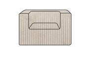 Hoes Voor De Slow Cub Fauteuil Velours Ribcord Ivory