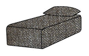 Hoes Voor De Slow Daybed Chevron Noir