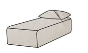 Hoes Voor De Slow Daybed Linnen Craie