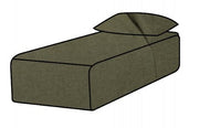 Hoes Voor De Slow Daybed Linnen Kaki