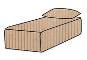 Hoes Voor De Slow Daybed Velours Ribcord Sand